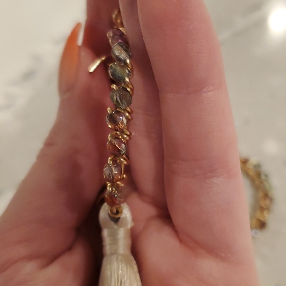 Handmade Raindrop Tassle Earrings - Picture 3 of 4
